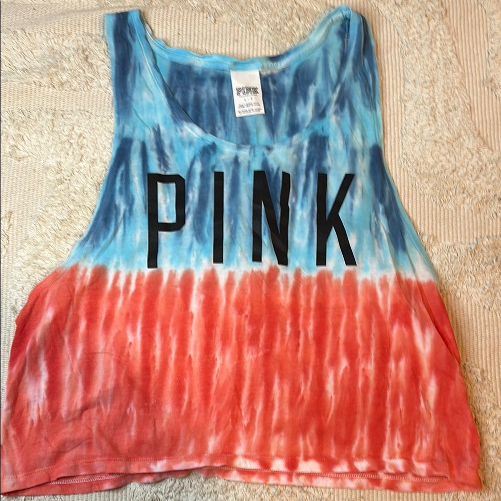 PINK Victoria's Secret Tie-Dye Crop Top
